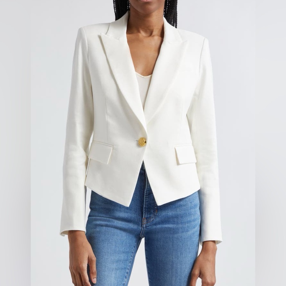 Veronica Beard Hosanna Linen Blend Dickey Jacket